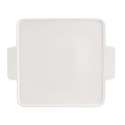 Pyro Deckel/Untersatz quadr. zu Ofenform weiss 26x22cm