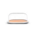 Osmos Butterdose Buchen Optik/weiss 17x13x8cm