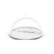Osmos Kseplatte m. Cloche Marmor Optik/weiss 28x16cm