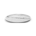 Osmos Platte rund, Marmor Optik weiss/weiss 19x1.1cm