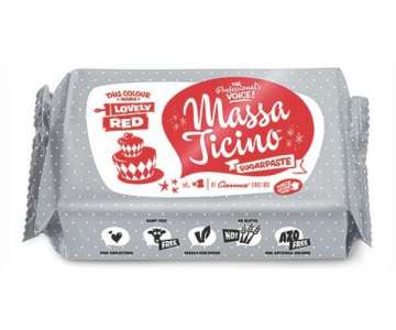 Massa Ticino Zucker Modelliermasse, rot, 1 kg