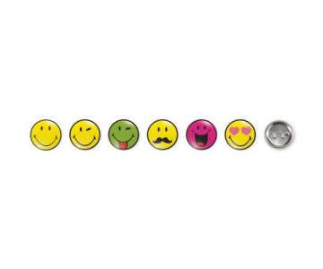 Smiley Buttons 50 Stck 3.1 cm