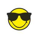 Smiley Sticker, Emoticon cool/Sonnenbrille 30 cm