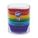 Cupcake Mini-Backfrmchen, Regenbogen Metallic, 72 Stk.