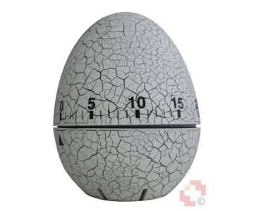 TFA Timer Ei weiss antik