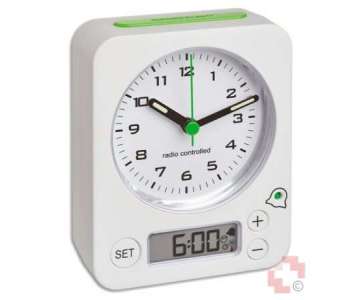 TFA Funk-Wecker Combo weiss