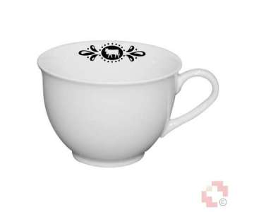Steinlin Tasse lpler Kuh weiss
