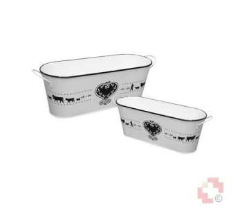 Steinlin Blechwannen-Set 2 Stck