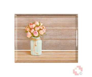 Emsa Tablett Vintage rose 50x37 cm