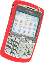 Silicon Case Red HDW-13840-003 zu Blackberry 8320 Curve