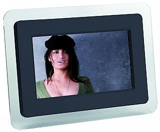 Digitaler Bilderrahmen HOLLYWOOD 7,0 Bild, SD/MMC-CardSlot, Aufl�sung 480x234, Farbe: schwarz