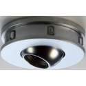 LED-Einbaustrahler 1x 1W,chrom mit Transformator, schwenkbarer Kugelkopf, Zinklegierung, Oberfl�che chrom, 6 blaue LED als Licht
