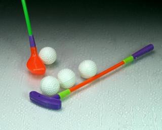 Golfset, 1 Schl�ger mit 3 B�llen im Netz, 31cm