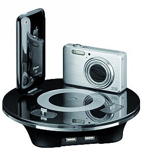 Universale Ladestation f�r Mobiltelefone, Digitalkameras, iPhone und andere Ger�te