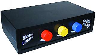 Lichtorgel mit Mikrofon f�r Innenr�ume
