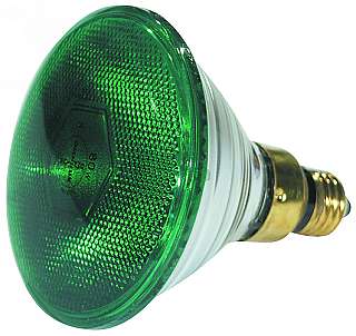 PAR-38 Lampe, gr�n, Flood 230V, 80W, E27, 2000h