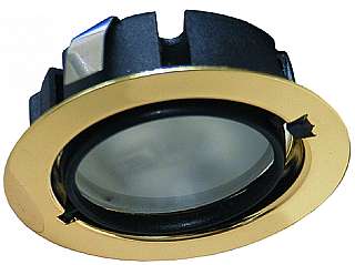 Halogen-Einbauleuchte McShine DL-6 62/70mm G4-Sockel, 12V, max.20W, messing
