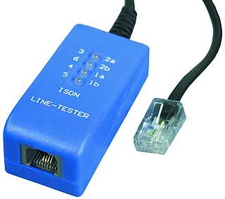 ISDN-Leitungstester LineCheck mit 15cm Kabel