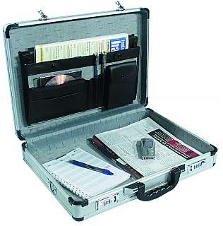 Alu-Aktenkoffer McDrill Brief Case 18 silber, Masse 45,5x33x10,5cm