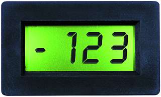 Panel-Meter McCheck PM 438 el digital, mit orangener LCD-Anzeige und Backlight