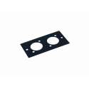 Modul 2 HE f�r 2x D-Type Stecker 44x88mm