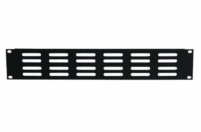 Frontplatte Z-19 U schwarz m.L�ftung 2HE