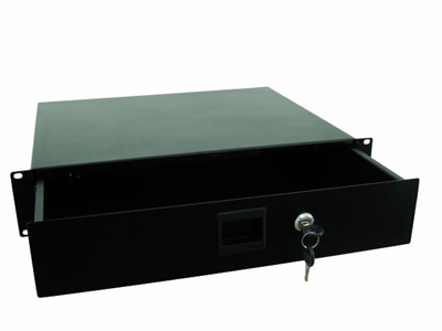 Rackschublade m.Snaplock u.Schloss 3HE