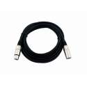 Kabel MC-10, 1m, schwarz,XLR m/f,symmet