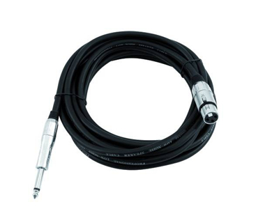Kabel AC-215 XLR-Kup./Klinke 5m, schwarz