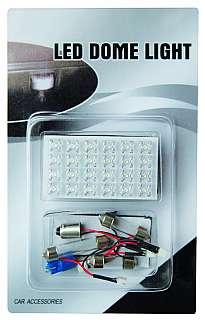KFZ LED-Deckenlicht McFun DL-2465, 65x35mm, 12V=, Soffittenadapter f�r Stromanschluss, 24 weisse