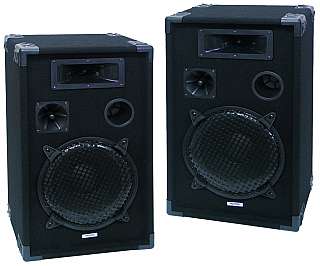 Musiker-Boxen HOLLYWOOD DJ-Pro 8 PAARPREIS! 8/20cm-Bass, 150W, 46,5x24x27cm