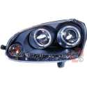 Designscheinwerfer set Golf 5, 03->> Klarglas/schwarz