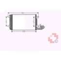 Kondensator VW Golf V, 04->> 545x385x16