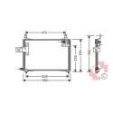 Kondensator Kia Pride, 93->> 495x330x20