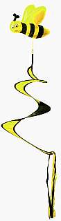 Windspiel Biene, dm. 25cm, L�nge 70cm und Aufh�ngschnur, lichtechtem Polyester