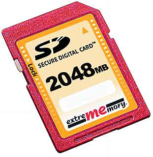SD Speicher-/Memorykarte, 2GB, HighSpeed