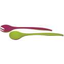 Duo Salatbesteck beere/grn 29 cm
