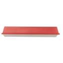 Kchenfreund uni w. Platte mit Dkl. rot im  21x33cm