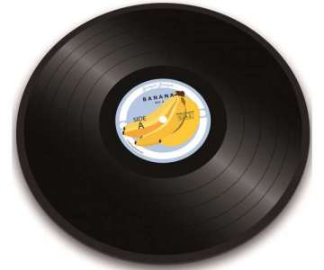 Glasschneideplatte Vinyl Banana 30cm