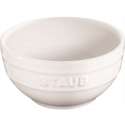 Keramik Schssel, weiss rund 1.2l / 17 cm