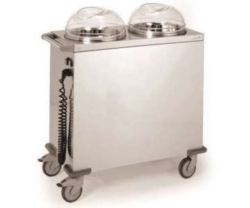 Tellerspender beheizt, 2 Stapel, 2x60 Teller  18-29cm