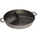 Groraumpfanne 65cm, H: 8cm mit 3 Stegen