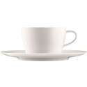 Aurole Tee-/Cappuccinotasse 2-tlg. weiss, 0.20 lt.