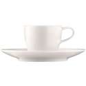 Aurole Espressotasse 2-tlg. weiss, 0.07 lt.