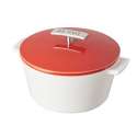 Kasserolle rund 13 cm, 50 cl, rot, Ind. (NEU)