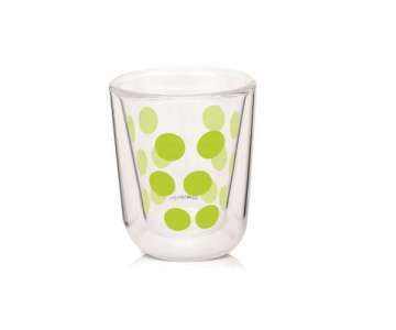 Dot Dot Espressoglas grn, doppelwandig 7.5 cl