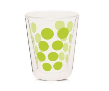 Dot Dot Kaffeeglas grn, doppelwandig 20 cl