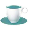 Colour it Kaffeetasse 0.2 lt. mit Unterer trkis