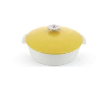 RVL 2 Kasserolle rund u. tief,  28 cm, 3.6 l, gelb, Induk.