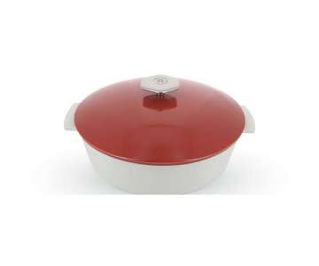 RVL 2 Kasserolle rund u. tief,  28 cm, 3.6 l, rot, Indukk.